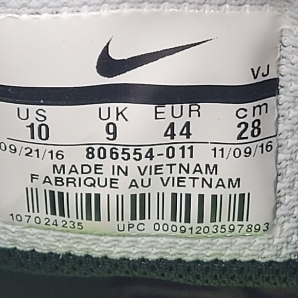 Nike Zoom Rival S Sprint Racing Men's Black Spikes Shoes 806554-011 US Size 10 - Picture 8 of 9